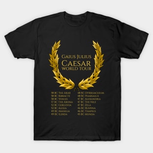 Gaius Julius Caesar World Tour Roman History T-Shirt